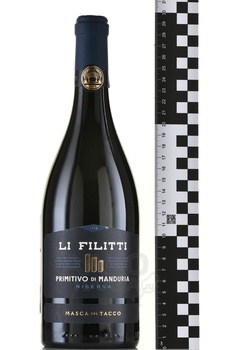 Masca del Tacco Li Filitti Primitivo di Manduria DOP Riserva - вино Маска дель Такко Ли Филитти Примитиво ди Мандурия Ризерва 0.75 л красное сухое