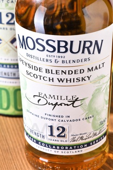 Mossburn Dupont Calvados Cask Finish 12 Year Old - виски Моссберн Кальвадос Дюпонт Каск Финиш 12 лет 0.7 л в тубе