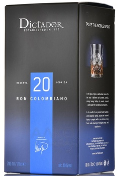 Dictador 20 years - ром Диктатор 20 лет 0.7 л в п/у