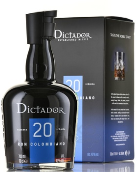 Dictador 20 years - ром Диктатор 20 лет 0.7 л в п/у