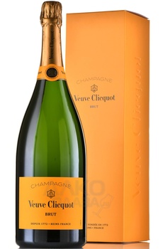 Veuve Clicquot Brut gift box - шампанское Вдова Клико Понсардин 1.5 л в п/у