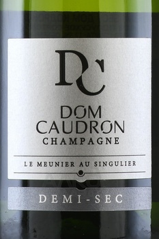 Dom Caudron Demi-Sec Champagne - шампанское Дом Кодрон Деми Сек 0.75 л белое полусухое