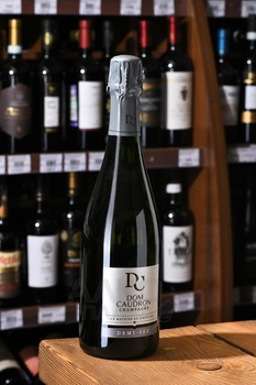 Dom Caudron Demi-Sec Champagne - шампанское Дом Кодрон Деми Сек 0.75 л белое полусухое