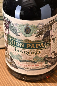 Don Papa Baroko - ром Дон Папа Бароко 0.7 л в тубе