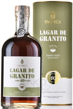 Pacheca Lagar de Granito Porto 40 Anos - портвейн Пачека Лагар де Гранито Порто 40 лет 0.75 л красный сладкий в тубе