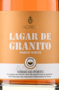 Pacheca Lagar de Granito Port White - портвейн Пачека Лагар де Гранито Порто Уайт 0.75 л белый сладкий