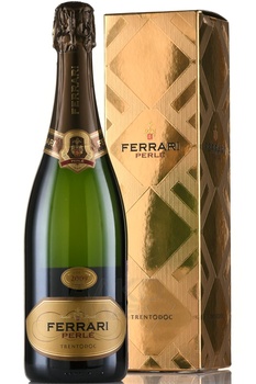 Ferrari Perle Trento DOC - вино игристое Феррари Перле Тренто ДОК 0.75 л белое брют