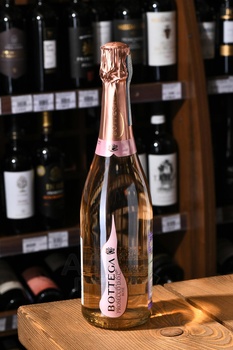 Bottega Prosecco Rose Brut - вино игристое Боттега Просекко Розе Брют 2022 год 0.75 л розовое брют