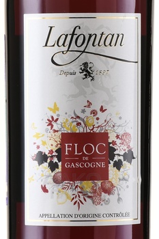 Floc De Gascogne Lafontan - вино ликерное Флок де Гасконь Лафонтан 0.75 л красное в п/у