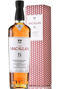 Macallan Double Cask Matured 15 years old gift box - виски Макаллан Дабл Мейчурд 15 лет 0.7 л в п/у