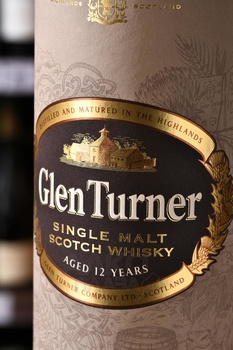 Glen Turner 12 years old in tube - виски Глен Тернер 12 лет 0.7 л в тубе