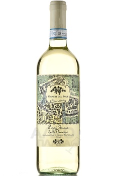 Vigneti del Sole Pinot Grigio delle Venezie - вино Виньети дель Соле Пино Гриджо делле Венеция 0.75 л белое полусухое