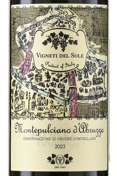 Vigneti del Sole Montepulciano d’Abruzzo - вино Виньети дель Соле Монтепульчано д’Абруццо 0.75 л красное полусухое