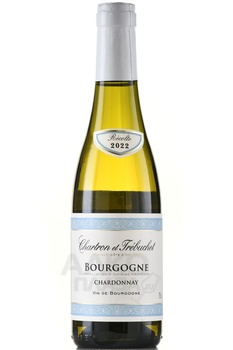 Chartron et Trebuchet Bourgogne Chardonnay - вино Шартрон э Требюше Бургонь Шардоне 0.375 л белое сухое