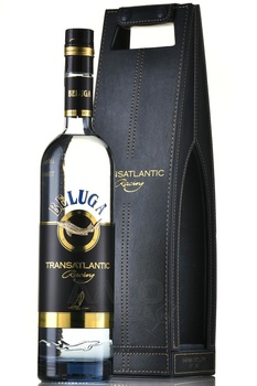 Beluga Transatlantic Racing Leather Gift Box - водка Белуга Трансатлантик Рейсинг 0.7 л в кожаной п/у