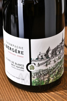 A. Bergere Blanc de Blancs Nature Terres Blanches - шампанское А.Бержер Блан де Блан Натюр Терр Бланш 0.75 л белое брют натюр