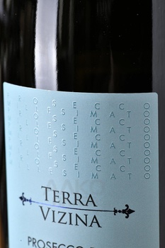 Terra Vizina Prosecco Millesimato - вино игристое Терра Вицина Просекко Миллезимато 0.75 л белое брют в п/у