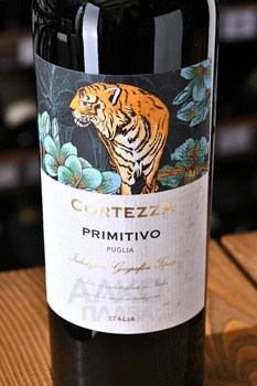 Cortezza Primitivo - вино Кортезза Примитиво 0.75 л красное полусухое