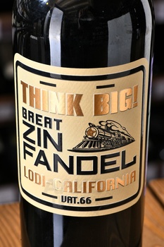 Think Big! Great Zinfandel - вино Синк Биг! Грейт Зинфандель 0.75 л красное полусухое
