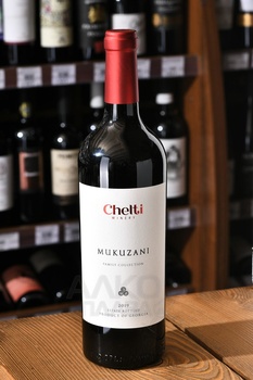 Chelti Mukuzani Family Collection - вино Мукузани Челти серия Фэмили Коллекшн 0.75 л красное сухое