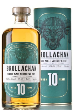 Brollachan Aged 10 Years - виски Броллахан 10 лет 0.7 л в тубе