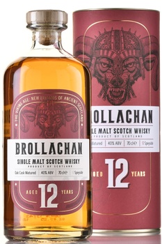 Brollachan Aged 12 Years - виски Броллахан 12 лет 0.7 л в тубе