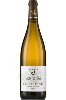 Domaine Ventoura Chablis 1-er Cru Fourchaume - вино Шабли Премье Крю Вентура Фуршом 0.75 л белое сухое
