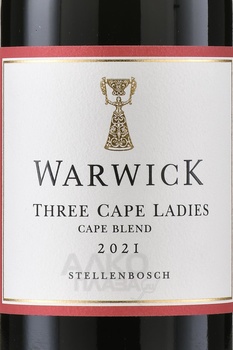 Warwick Estate Three Cape Ladies - вино Ворвик Эстейт Фри Кейп Лейдис 0.75 л красное сухое