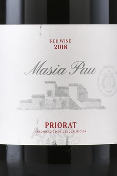 Masia Pau - вино Масиа Пау 0.75 л красное сухое этикетка
