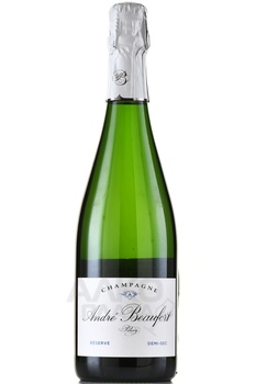 Andre Beaufort Polisy Reserve Demi-Sec - шампанское Андре Бофор Полизи Резерв Деми Сек 0.75 л белое полусладкое