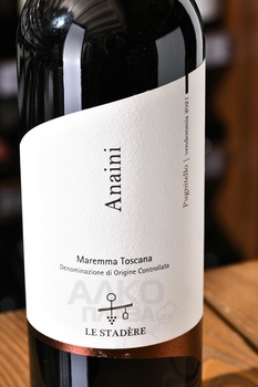Le Stadere Anaini Pugnitello Maremma Toscana - вино Ле Стадэре Анаини Маремма Тоскана Пуньителло 0.75 л красное сухое