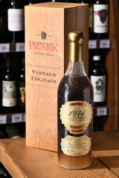 Prunier Fins Bois Vintage 1974 - коньяк Прунье Фэн Буа Винтаж 1974 год 0.7 л в д/у