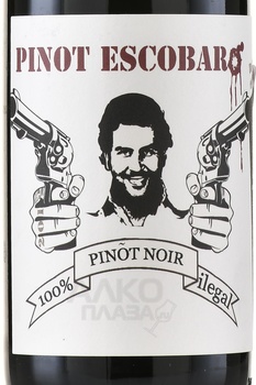 Sons of Wine Pinot Escobar - вино Санс оф Вайн Пино Эскобар 0.75 л красное сухое этикетка