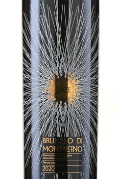 Luce Brunello di Montalcino - вино Люче Брунелло Ди Монтальчино 0.75 л красное сухое этикетка