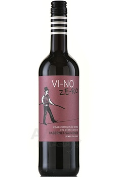 Vi-no Ze-ro Cabernet Sauvignon - вино безалкогольное Ви-Но Зе-Ро Каберне Совиньон 0.75 л красное полусладкое