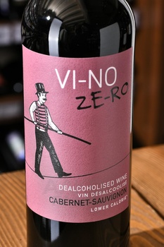 Vi-no Ze-ro Cabernet Sauvignon - вино безалкогольное Ви-Но Зе-Ро Каберне Совиньон 0.75 л красное полусладкое