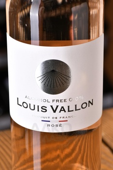 Louis Vallon Rose - вино безалкогольное Луи Валлон Розе 0.75 л розовое полусухое