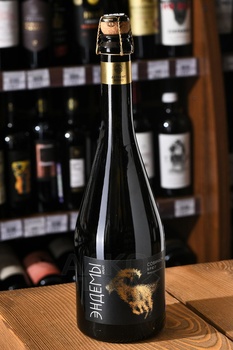 Вино игристое Эндемы Ареал Совиньон 0.75 л белое брют