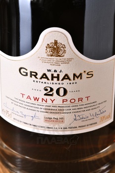 Porto Grahams Tawny 20 Years in Tube - портвейн Грэмс Тони 20 лет 0.75 л в тубе