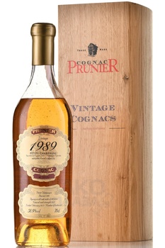 Prunier Petite Champagne 1989 - коньяк Прунье Птит Шампань 1989 год 58.9% / 0.7 л в п/у дерево