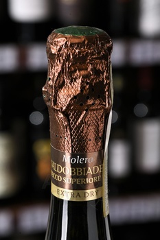 Bisol Molera Valdobbiadene Prosecco Superiore DOCG Extra Dry - игристое вино Бизоль Молера Вальдоббьядене Просекко Супериоре Экстра Драй 0.75 л