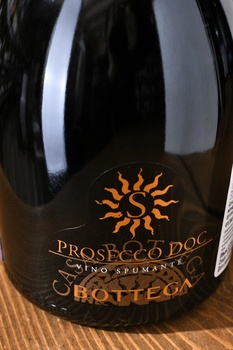 Prosecco DOC Brut Casa Bottega S - вино игристое Просекко Брют Каса Боттега С 2021 год 0.75 л белое брют