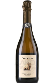 Bonnaire Cramant Vintage Grand Cru Blanc de Blancs - шампанское Боннэр Гран Крю Блан де Блан Краман Винтаж 0.75 л