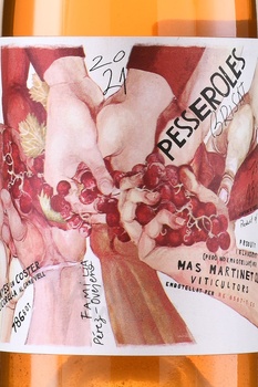 Mas Martinet Pesseroles Brisat - вино Мас Мартинет Пессеролес Бриса 0.75 л белое сухое этикетка