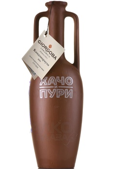 Kindzmarauli Giorgoba - вино Киндзмараули серия Гиоргоба Керамика 0.75 л красное полусладкое