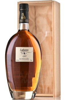Lafontan Millesime 1997 Wooden Box - арманьяк Лафонтан Миллезиме 1997 года 0.7 л в д/у