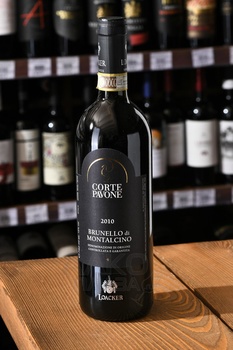 Corte Pavone Brunello di Montalcino - вино Корте Павоне Брунелло ди Монтальчино 0.75 л красное сухое