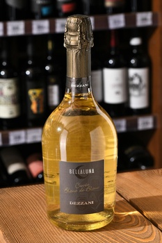 Dezzani Bellaluna Cuvee Blanc de Blanc Extra Dry - вино игристое Децани Беллалуна Кюве Блан де Блан Экстра Драй 0.75 л белое сухое