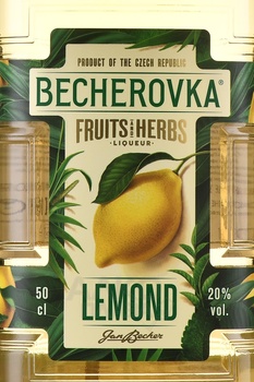 Becherovka Lemond - ликер Бехеровка Лемонд 0.5 л