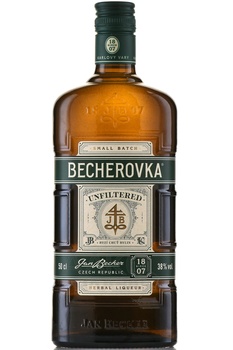 Becherovka Unfiltered - ликер Бехеровка Нефильтрованный 0.5 л